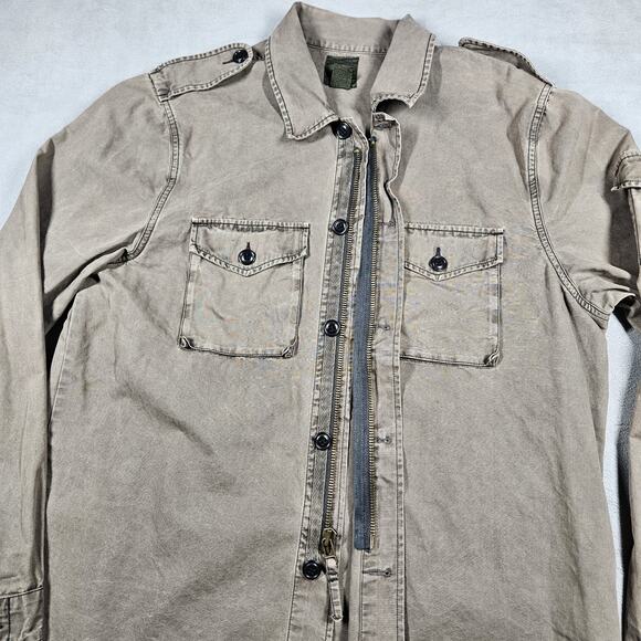 Lucky Brand Shacket Mens XL Outdoor & Utility Full Zip Military Fatigue Jacket - Picture 8 of 16